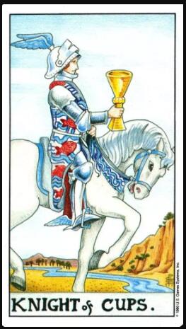 塔羅牌圣杯騎士(正位)