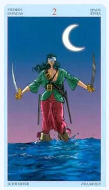 塔羅牌C：寶劍二正位