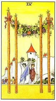 塔羅牌權杖四