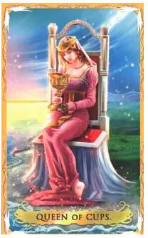 塔羅牌：圣杯王后