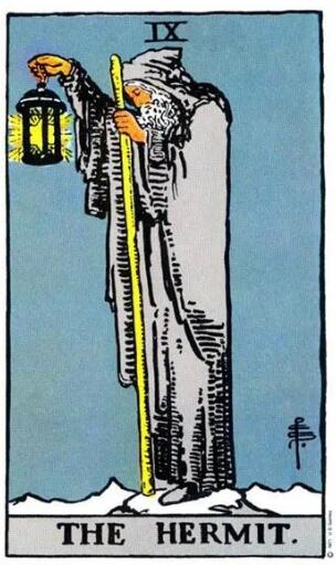 塔羅牌隱士正位