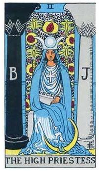 塔羅牌2女祭司正位/女祭司逆位牌義解讀