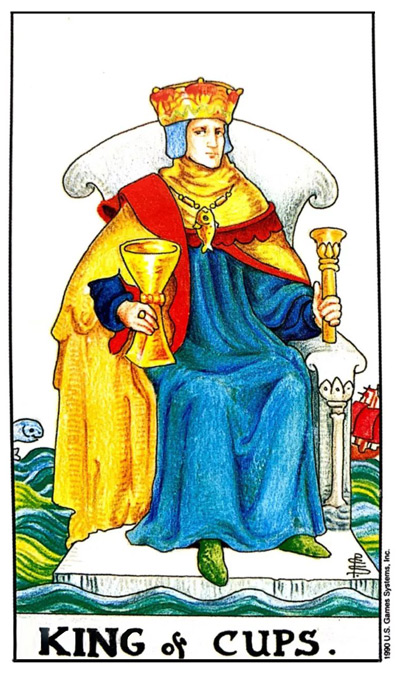 塔羅牌圣杯國王(正位/逆位)牌意解讀