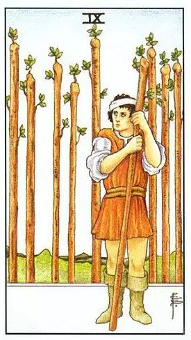 塔羅牌權杖九(正位/逆位)牌意解讀