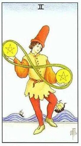 塔羅牌星幣二(正位/逆位)牌意解讀