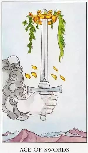 塔羅牌寶劍一/寶劍首牌正位逆位牌意解讀