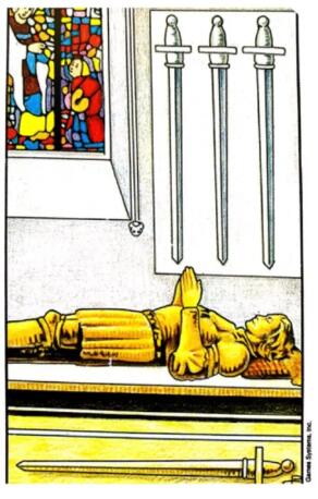 塔羅牌寶劍四正位逆位牌意解讀