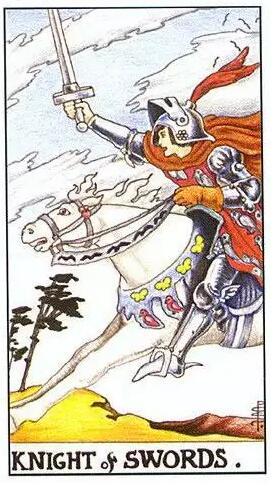 塔羅牌寶劍騎士正位逆位牌意解讀