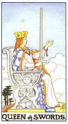 塔羅牌寶劍皇后/王后正位逆位牌意解讀