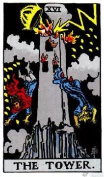 塔羅牌高塔正位逆位愛情