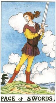 塔羅牌寶劍侍從