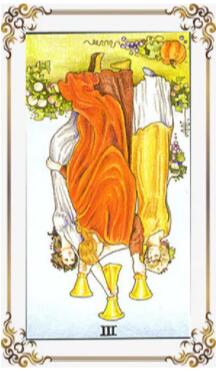 塔羅牌圣杯3正位逆位愛情事業財運解讀