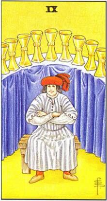 塔羅牌圣杯牌組 圣杯九