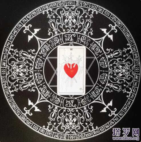 塔羅牌寶劍牌組(寶劍三)