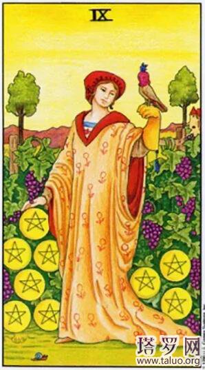塔羅牌星幣九(正位/逆位)牌意解讀