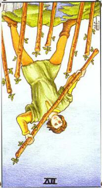 塔羅權杖七正位/逆位愛情事業財運解讀