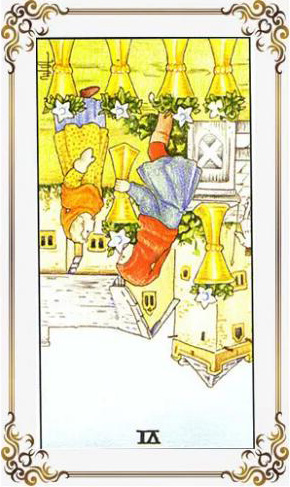 塔羅牌圣杯6正位逆位愛情事業財運解讀