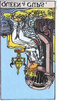 塔羅牌圣杯牌組(圣杯王后)