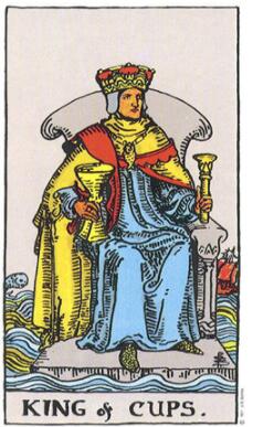 塔羅牌圣杯牌組(圣杯國王)