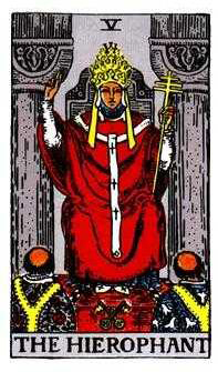 韋特塔羅牌78張圖解之教皇