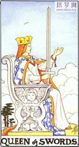 塔羅牌寶劍牌組寶劍王后正位/逆位解讀