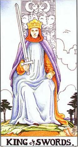 塔羅牌寶劍牌組寶劍國王正位/逆位解讀