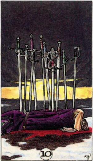 塔羅牌寶劍10是什么意思