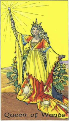 塔羅牌權杖王后(正位/逆位)解讀