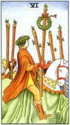 塔羅牌權杖六正逆位含義講解