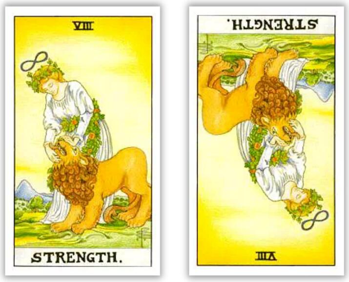 韋特塔羅牌力量（正位/逆位）牌意解釋