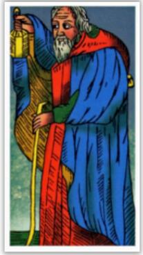 韋特塔羅牌隱士（正位/逆位）牌意解釋