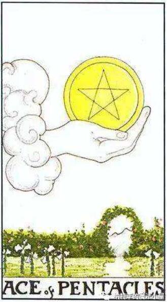 塔羅牌星幣王牌正位、逆位解析