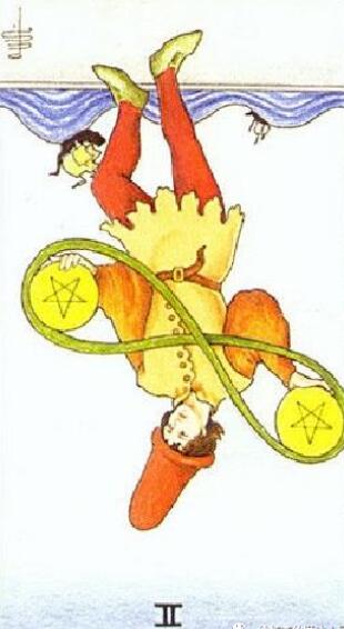 塔羅牌星幣二正位、逆位解析