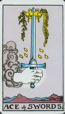 塔羅牌寶劍王牌正位、逆位解析