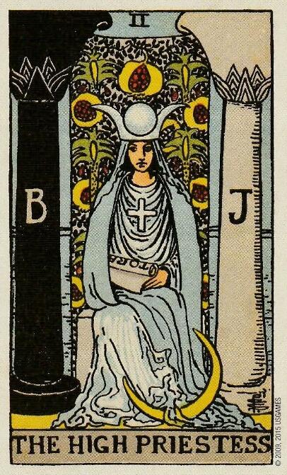 塔羅牌女祭司2牌面解讀