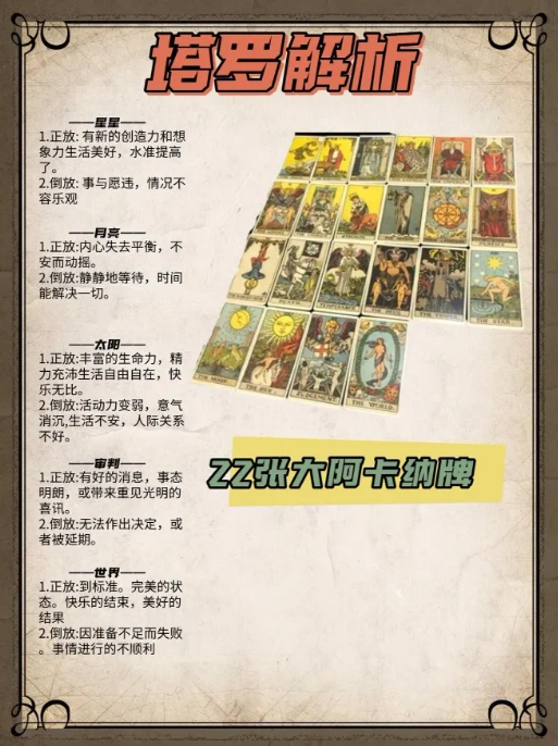 新手必看！塔羅牌78張牌義關鍵詞解析（1）